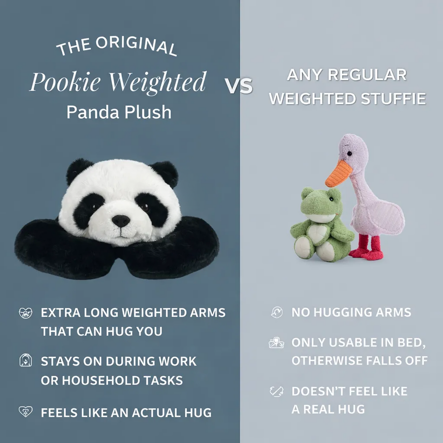 Pookie Weighted Panda Plush