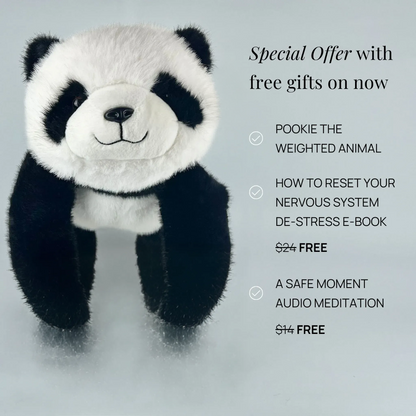 Pookie Weighted Panda Plush
